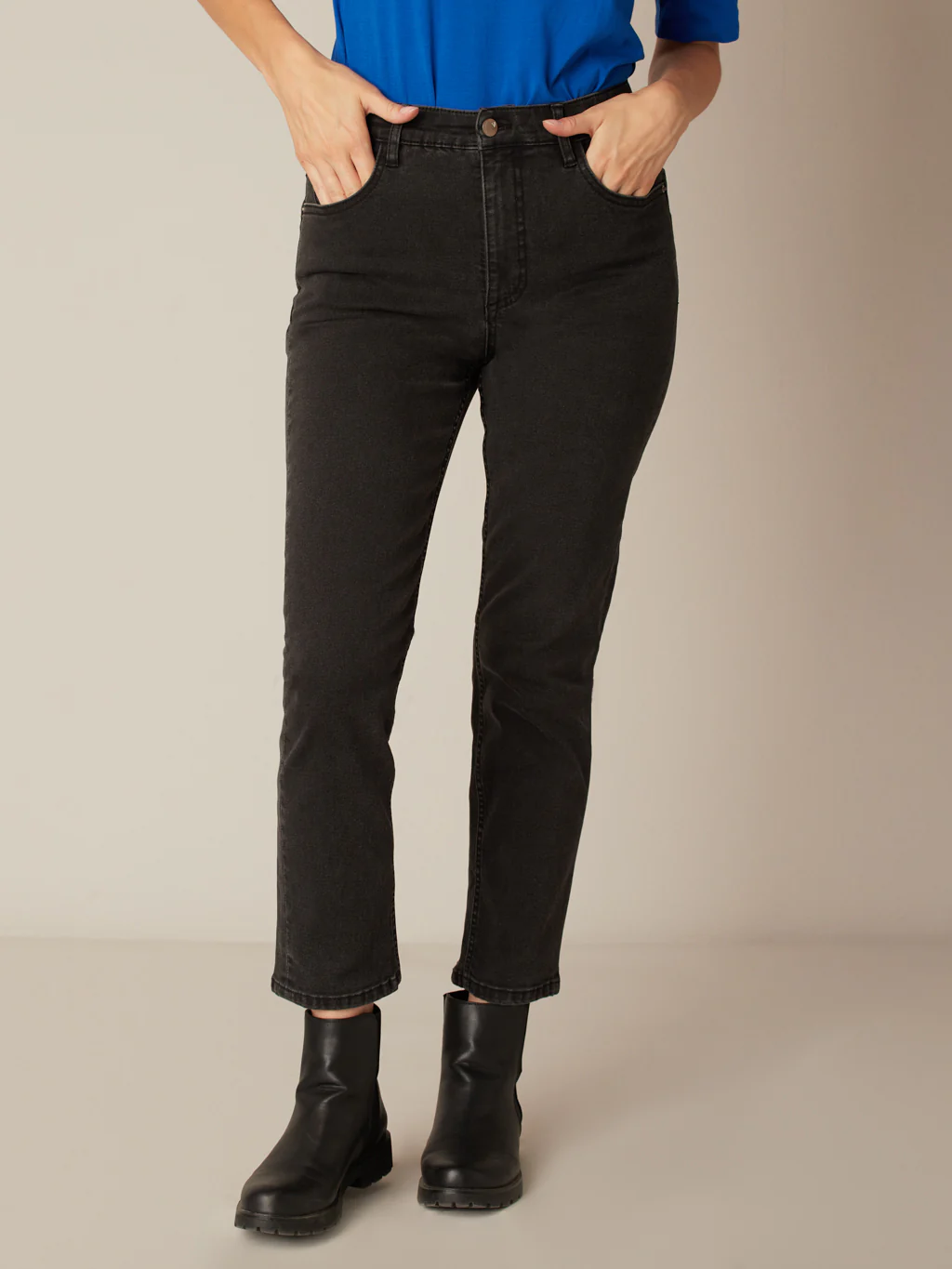 Jean droit à taille haute – Image 6