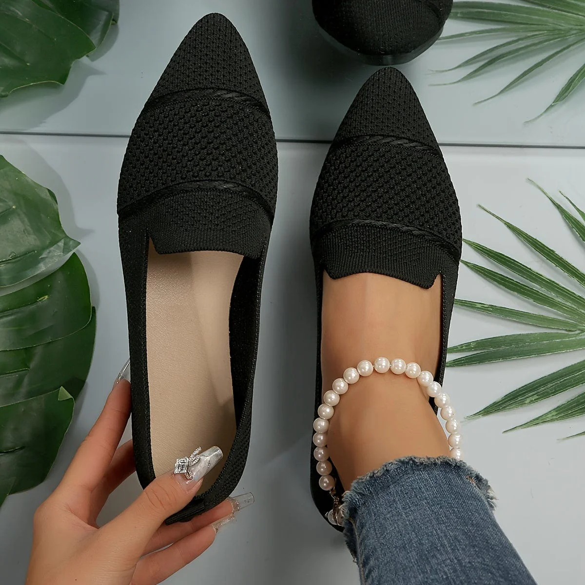 Sandra|Ballerines plates minimalistes unies pour femmes – Image 9