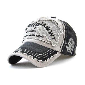 Casquette de baseball à broderie tête de tigre mode homme