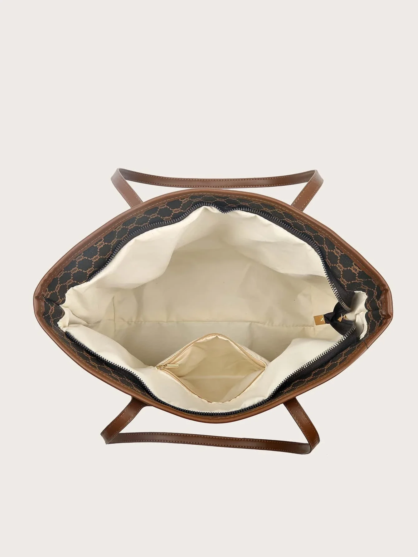 Sac fourre-tout à épaule motif géométrique – Image 5