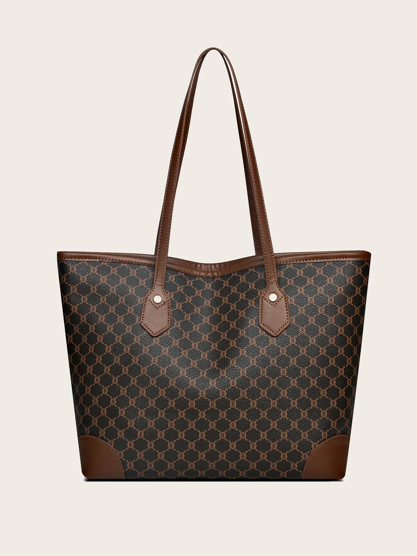 Sac fourre-tout à épaule motif géométrique – Image 8