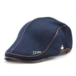 Casquette ajustable chaude tricotée décontractée pour hommes
