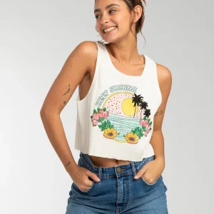 Tee shirt Lover Boy Billabong crop tank