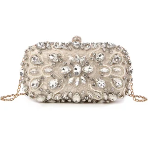 Pochette Soirée Femme Diamants Perles