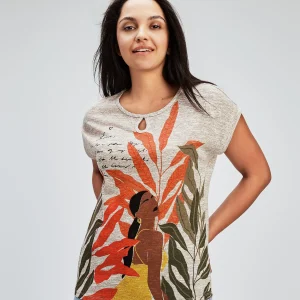 Tunique ample à manches courtes