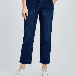 Capri droit en denim