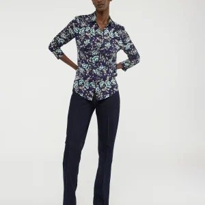 Blouse à manches 3/4 avec boutons