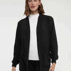 Veste longue en tricot