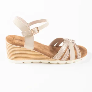 Sandales à talons compensés