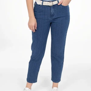 Jean droit semi-ajusté à la cheville