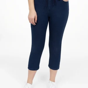 Capri à enfiler en denim