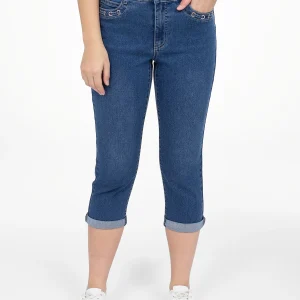 Capri droit en denim