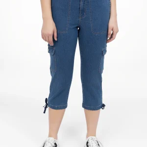 Capri droit en denim