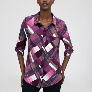 Blouse à manches 3/4 avec boutons