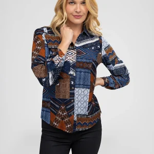 Blouse à manches longues avec boutons