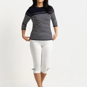 Capri à taille haute à enfiler