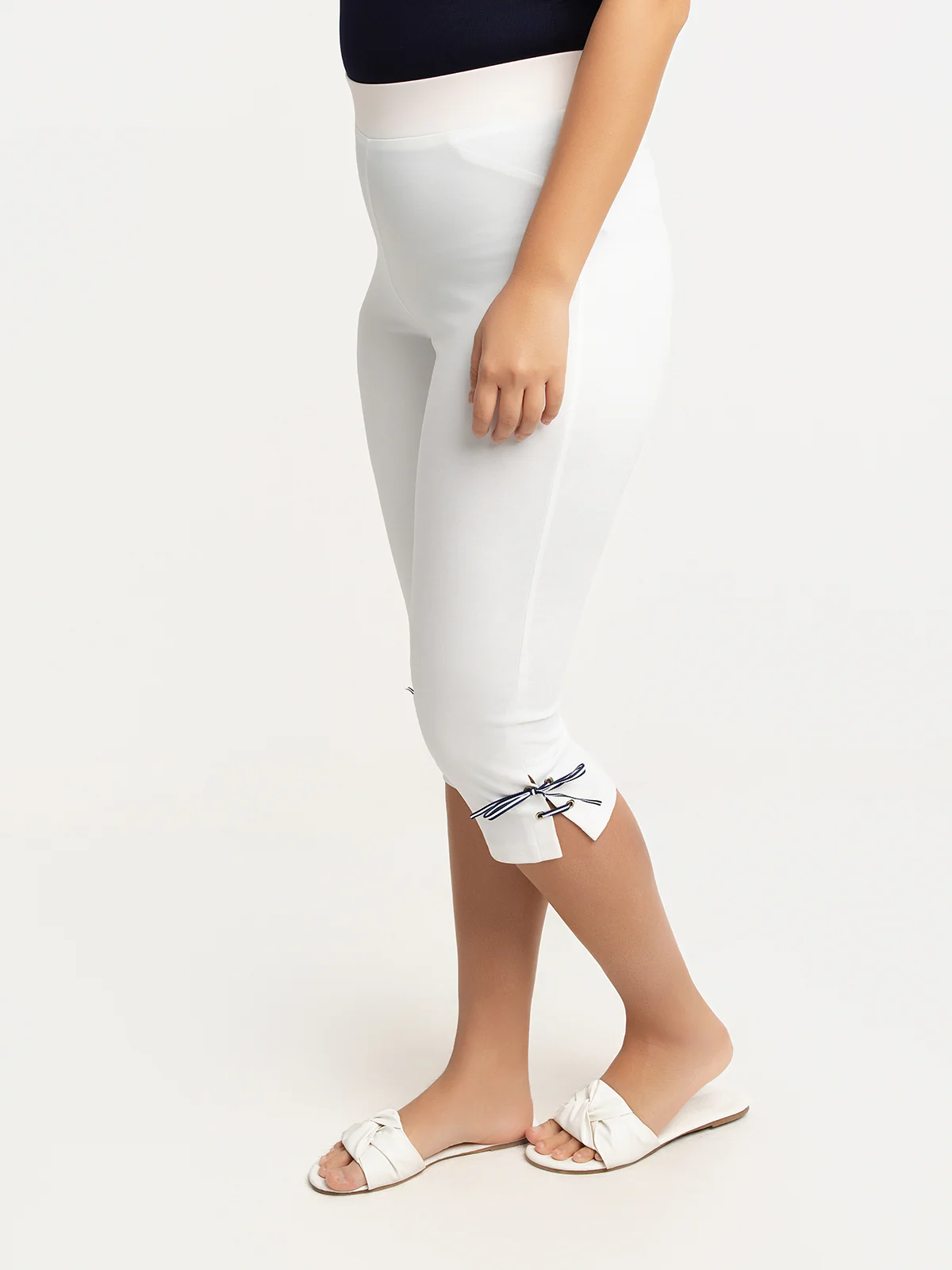 Capri à taille haute à enfiler – Image 2