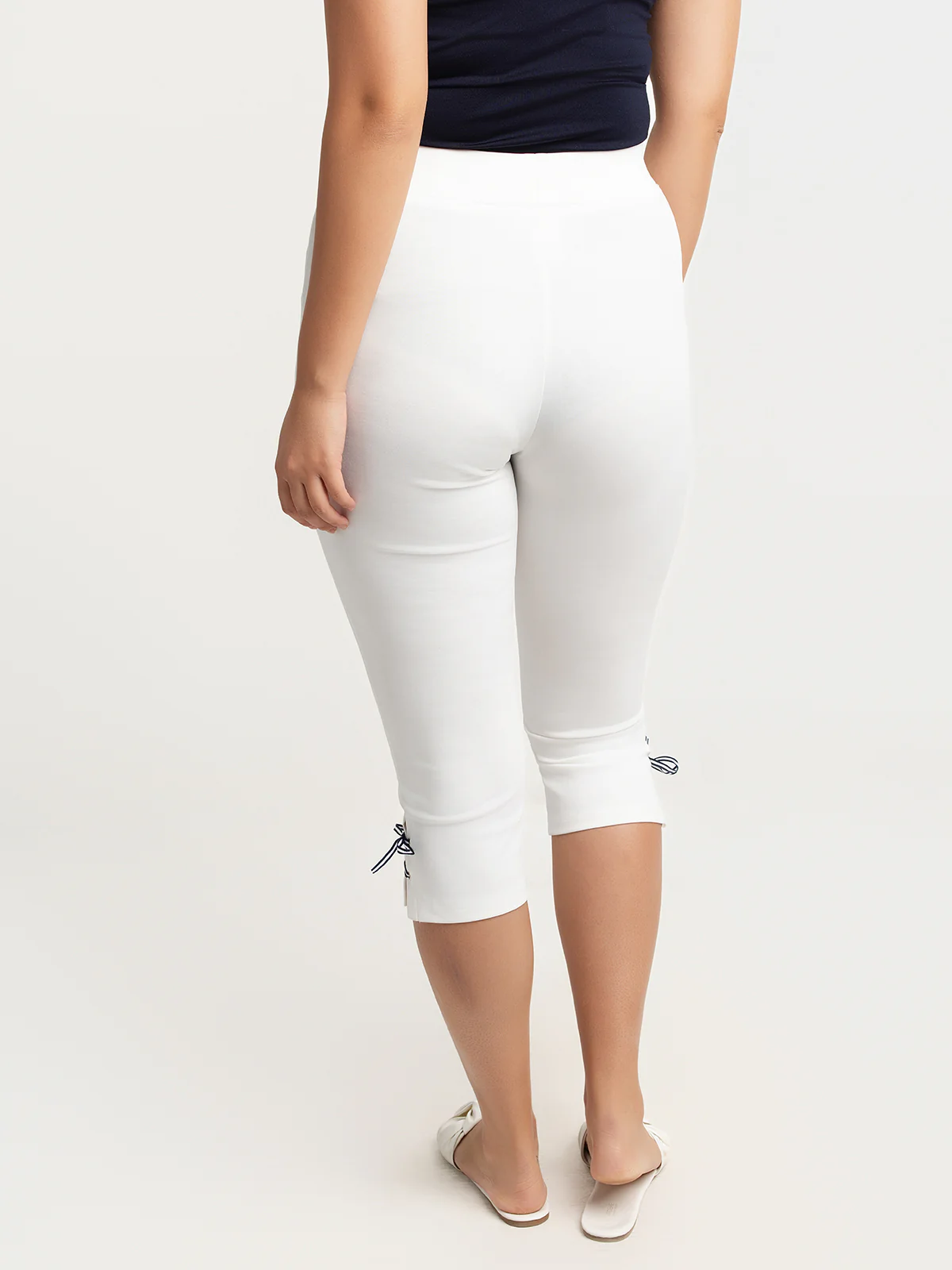 Capri à taille haute à enfiler – Image 3