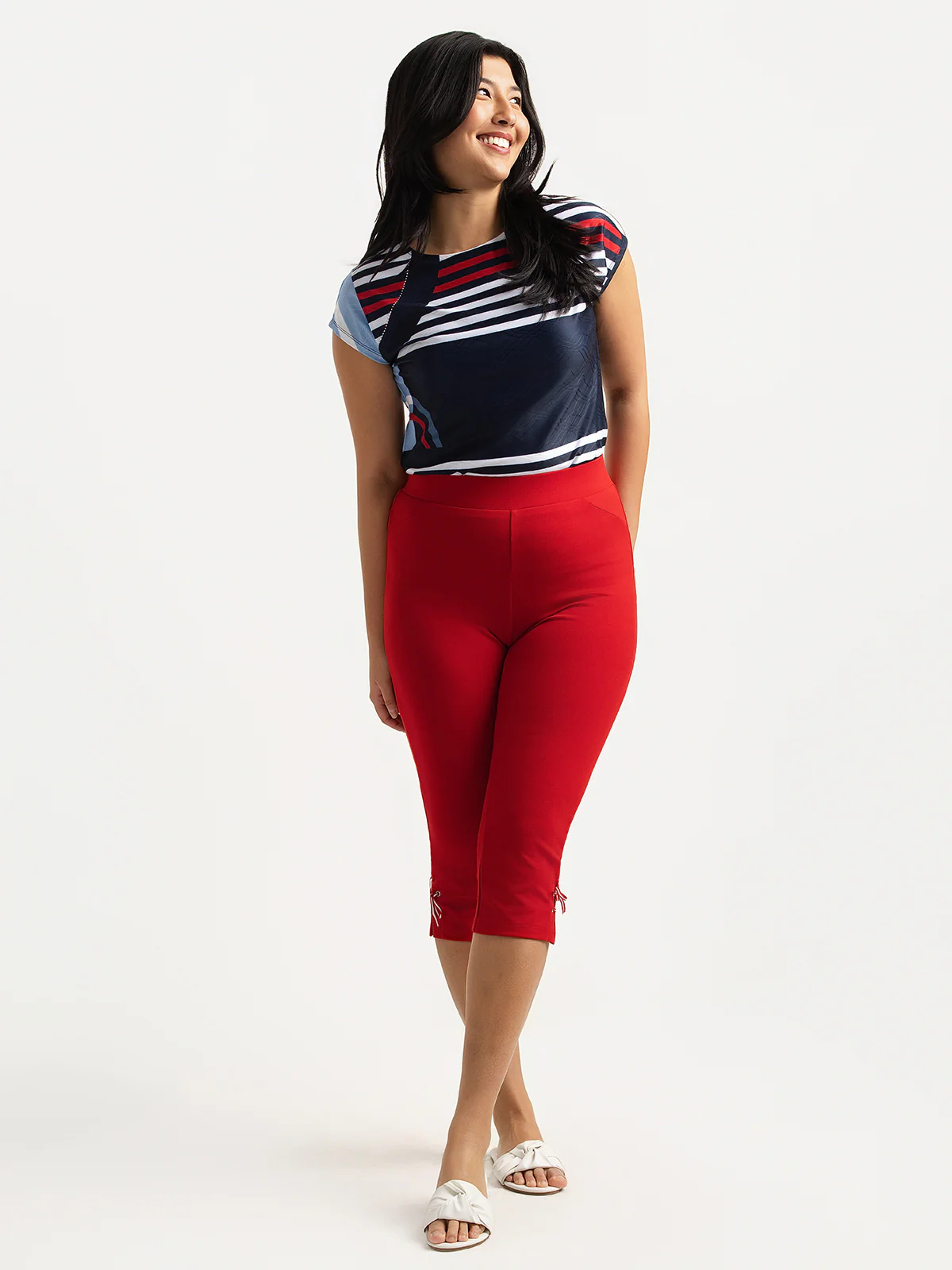 Capri à taille haute à enfiler – Image 6