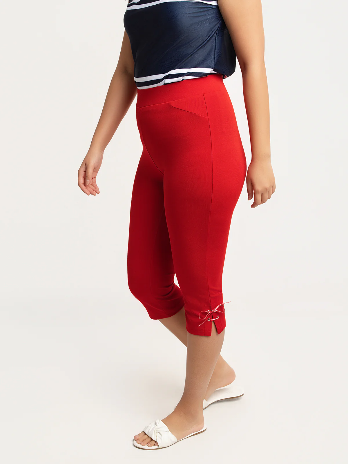 Capri à taille haute à enfiler – Image 7