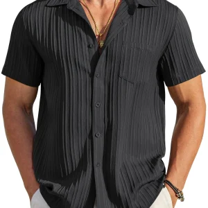 Marco ｜Chemise décontractée à rayures pour homme