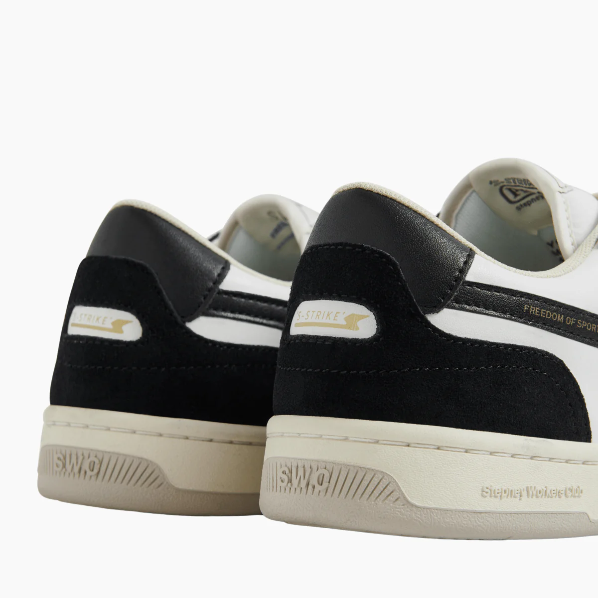 PRO CUP 01 S-STRIKE LEATHER SUEDE BLK / WHT – Image 3