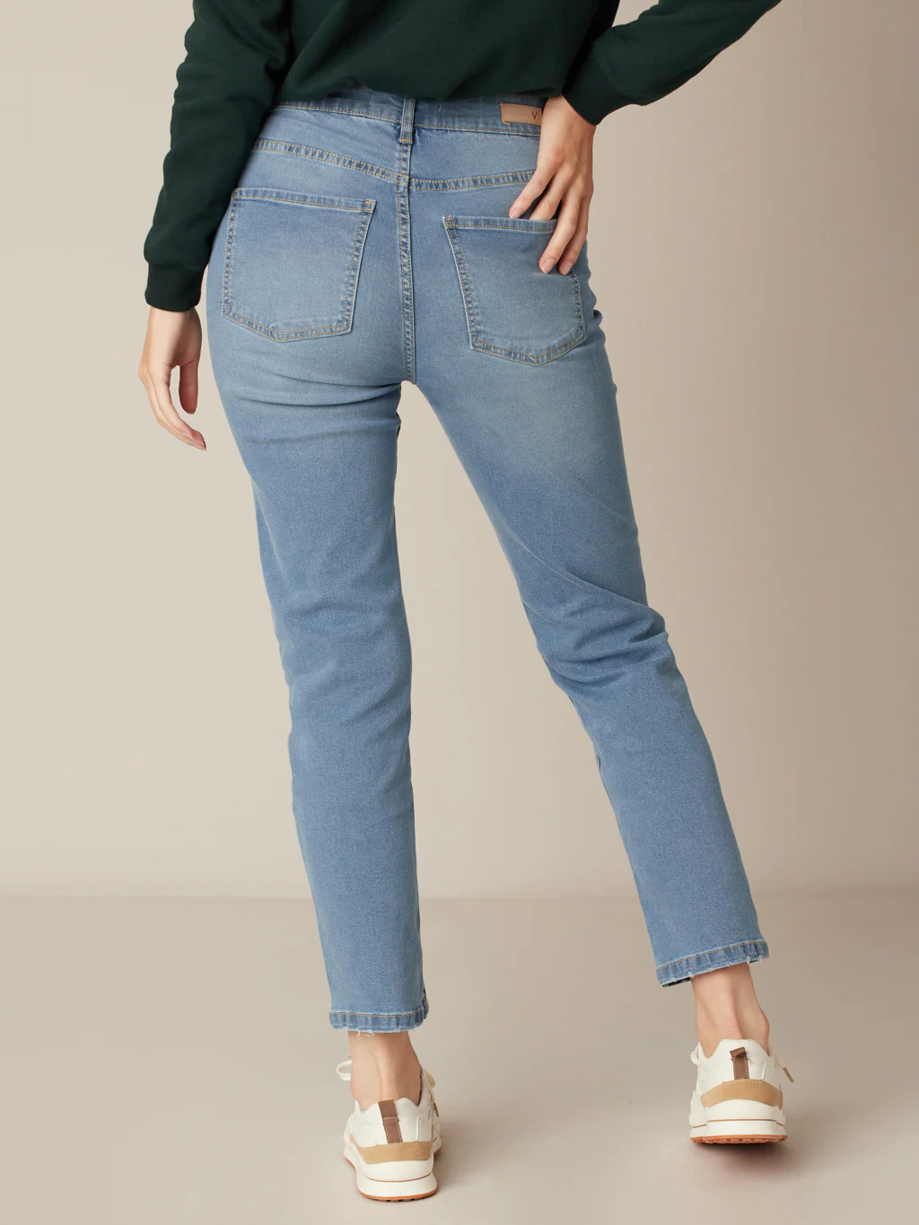 Jean droit à taille haute – Image 3