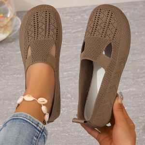 Elodie|Chaussures plates tricotées pour femmes