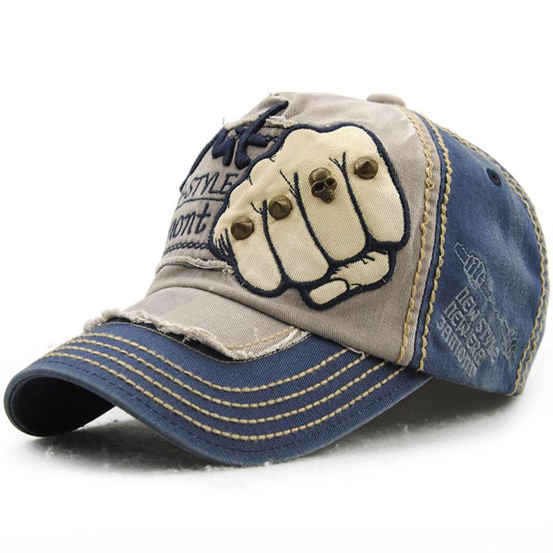 Casquette décontractée à motif de poing et lettre de mode pour hommes – Image 2