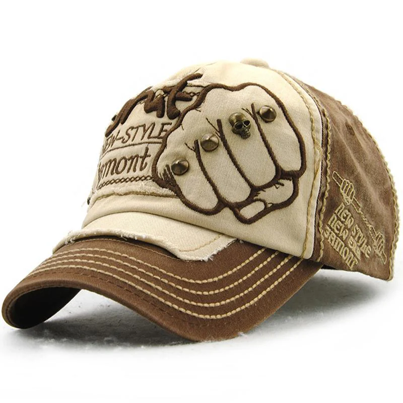 Casquette décontractée à motif de poing et lettre de mode pour hommes – Image 5