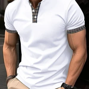 Benjamin｜T-shirt à carreaux tendance sport chic