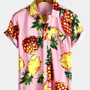 Chemise en coton pour hommes Pineapple Holiday