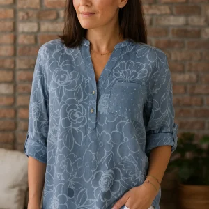 Lila | Blouse Femme Élégante à Imprimé Floral