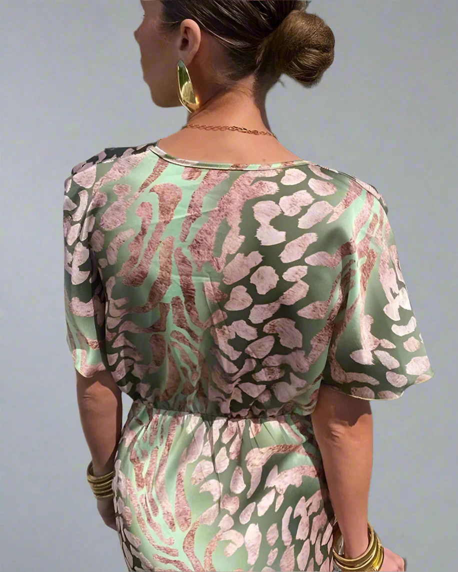 Clara | Robe Longue Élégante à Décolleté Croisé pour Femme – Image 5