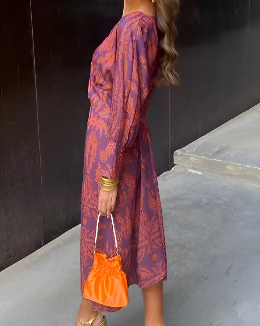 Sofia | Robe d'été Fluide à Manches Longues pour Femme – Image 4