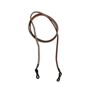 Cordon en suédine avec clous argentés