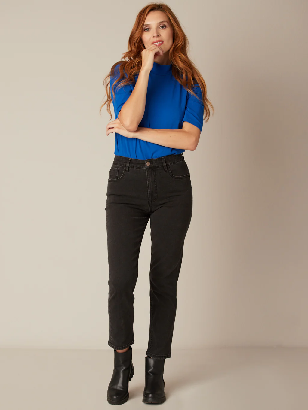 Jean droit à taille haute – Image 5