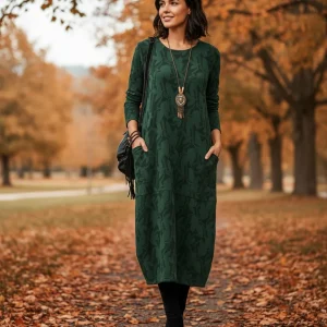 Édith | Robe D'Automne Chic Pour Femme Élégante et Confortable