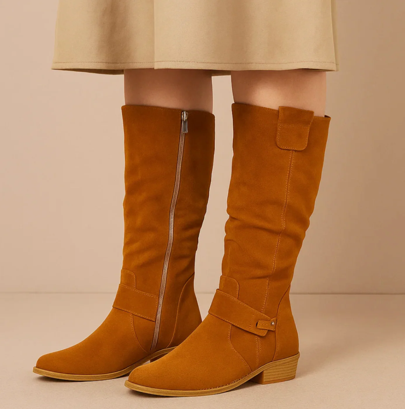 Brigitte | Élégantes Bottes Femme en Cuir PU pour un Style Raffiné – Image 9