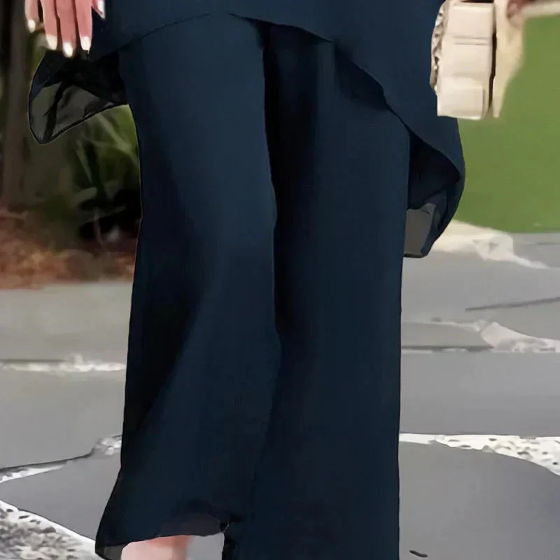 Herlene | Ensemble Tailleur Femme Chic avec Pantalon Asymétrique Élégant – Image 3