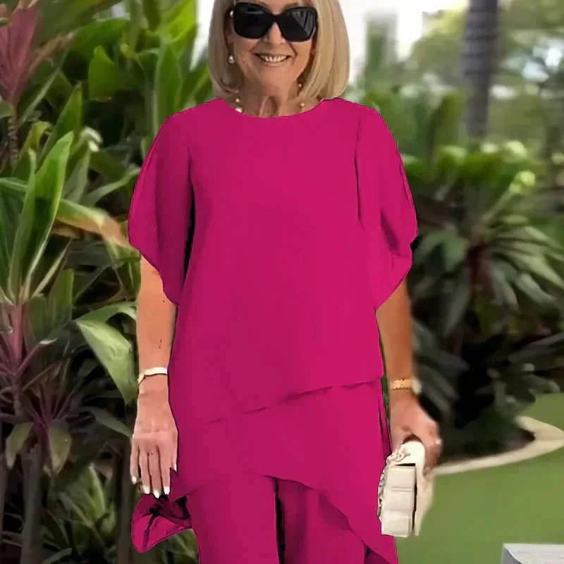 Herlene | Ensemble Tailleur Femme Chic avec Pantalon Asymétrique Élégant – Image 5