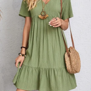 Léa | Robe Trapèze Fluide Élégante pour Femme