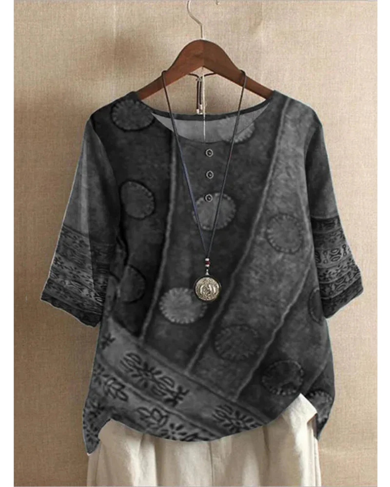 Célia | Top Boho Léger avec Design Artistique Unique pour Femmes – Image 3