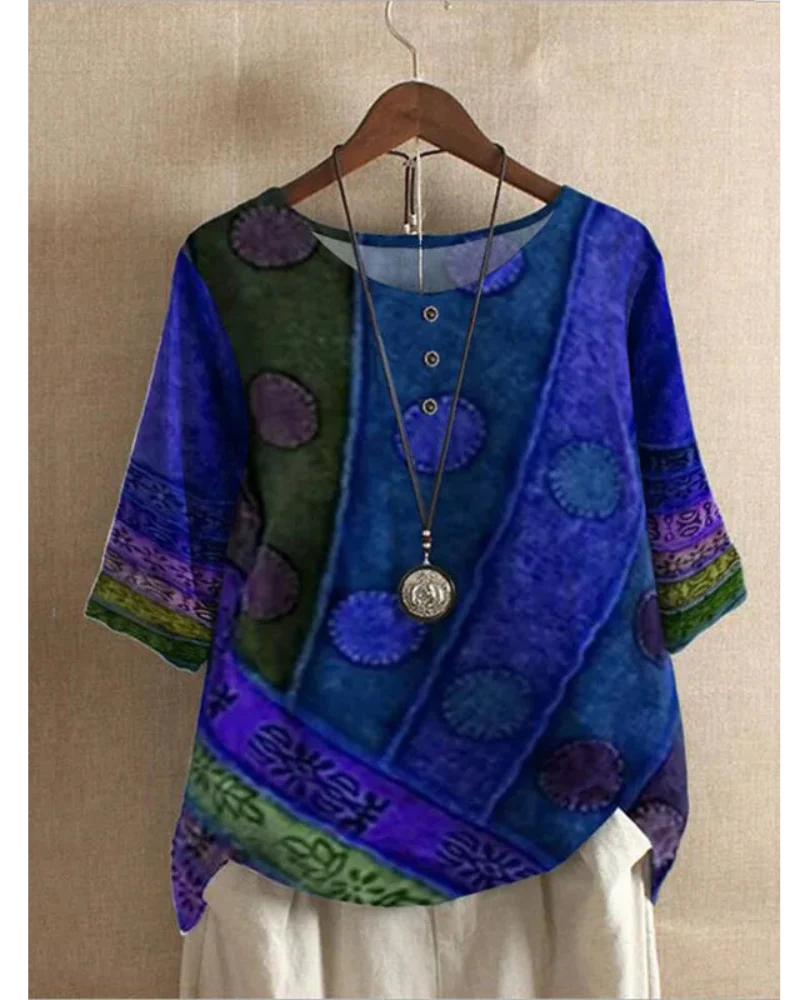 Célia | Top Boho Léger avec Design Artistique Unique pour Femmes – Image 5