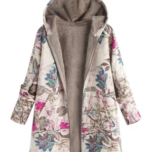 Cléa | Veste Femme Vintage Élégante avec Imprimé Rétro Modernisé