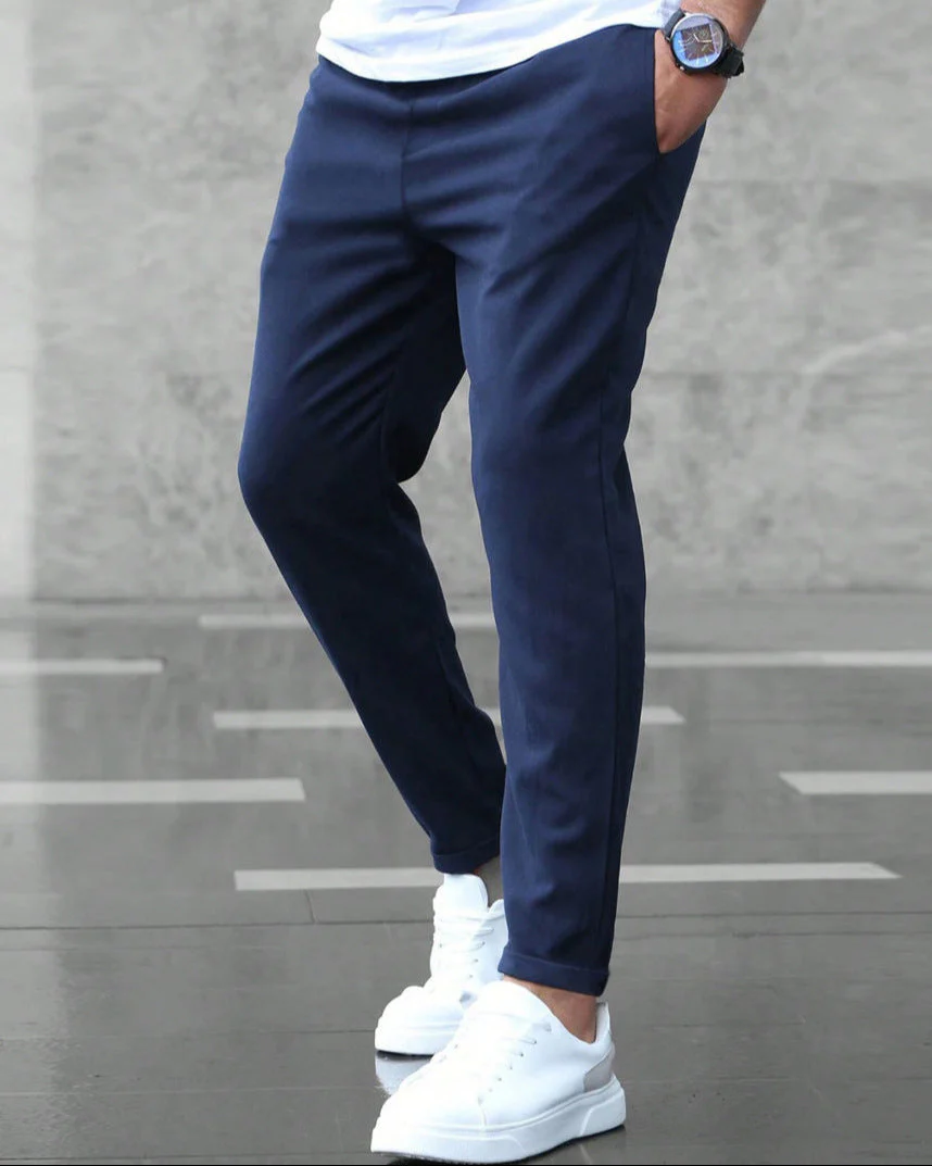 Léo | Pantalon Homme Slim Décontracté Élastique avec Cordon de Serrage – Image 5