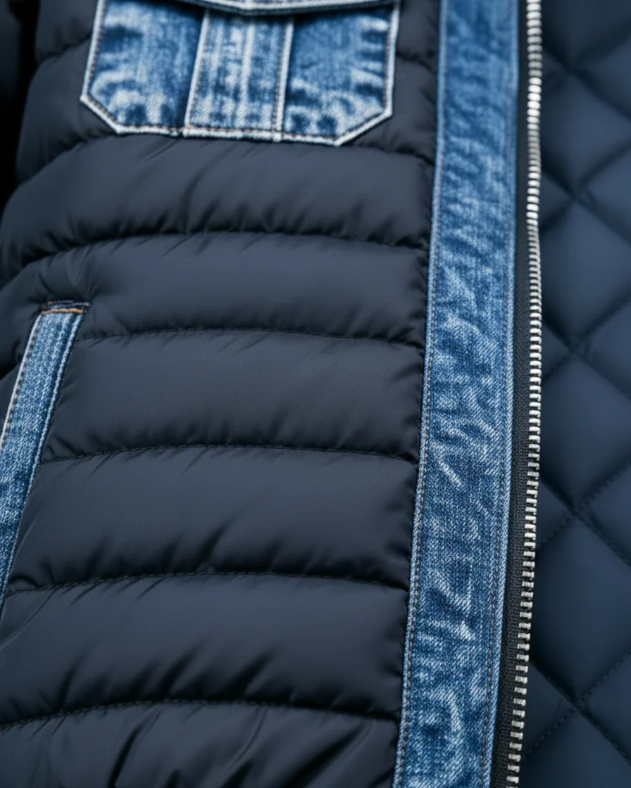 Gabriel | Veste en Jean Homme Doublée Style Décontracté pour Temps Froid – Image 2