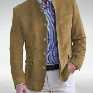 Olivier | Veste Homme Élégante en Daim