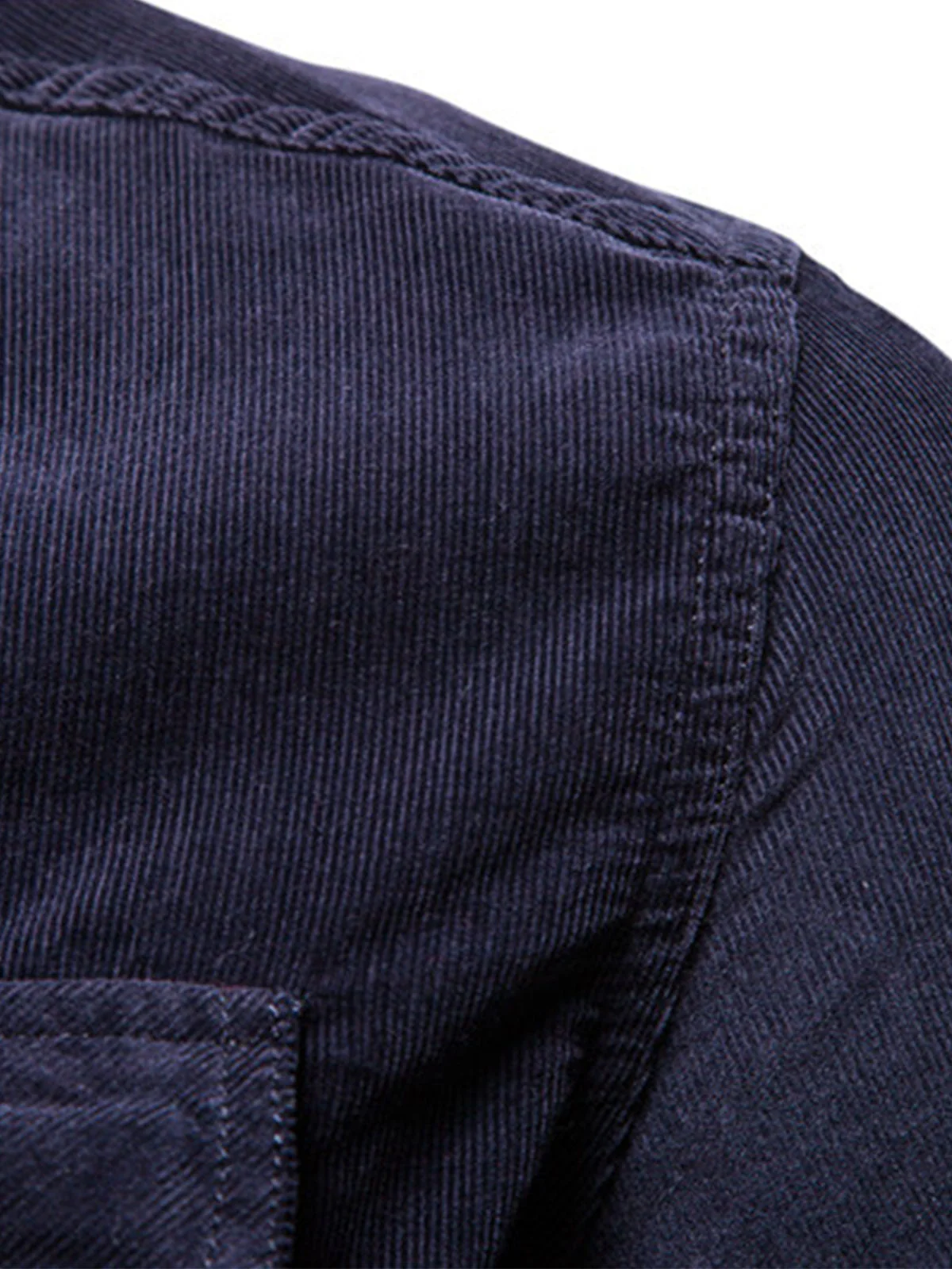 Chemise classique à manches longues en coton respirant pour homme, couleur unie – Image 6