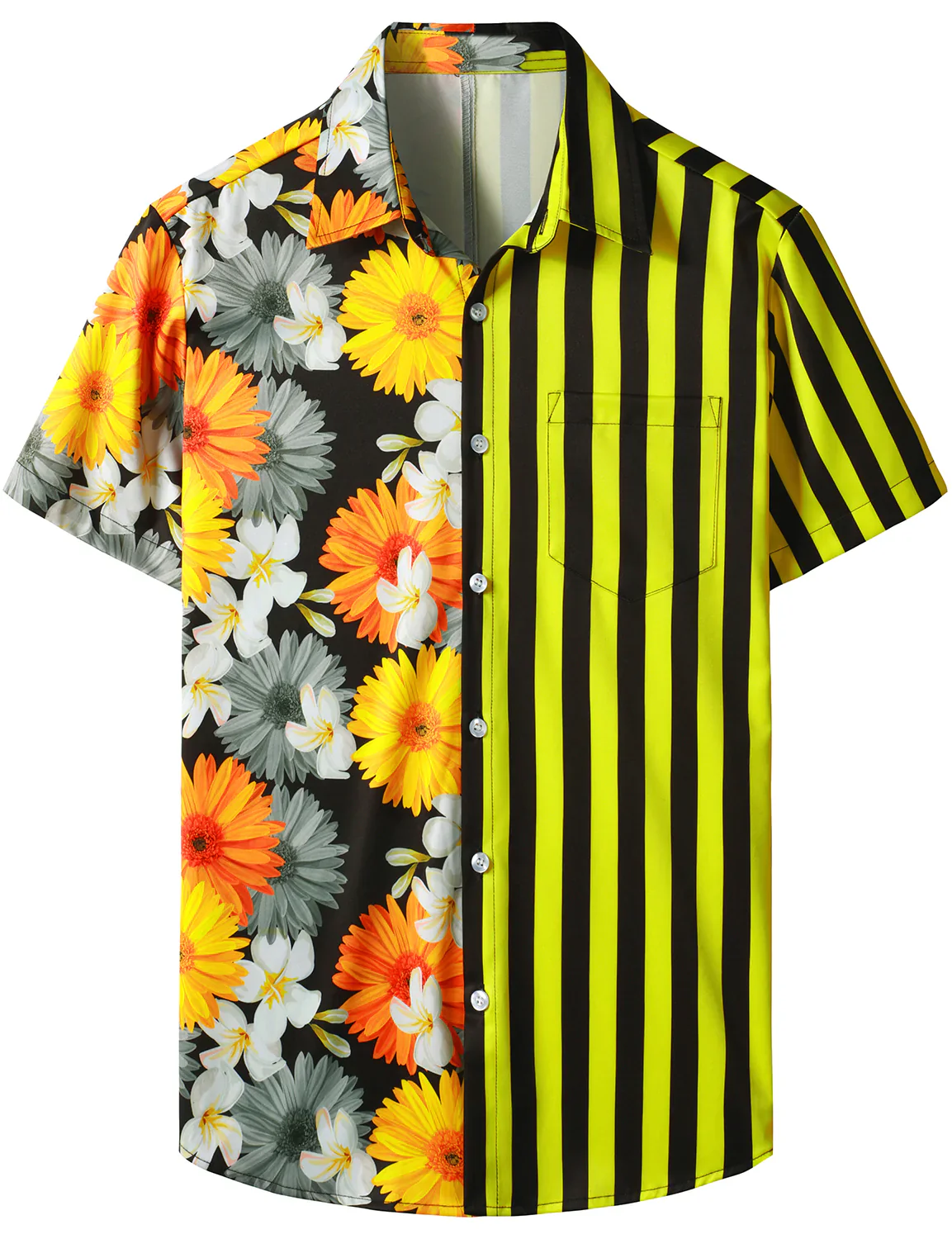 Chemise d'été décontractée à manches courtes pour hommes